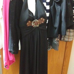 Cache little black dress halter xs